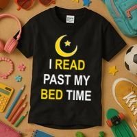 I Read Past My Bedtime Kids T-Shirt thumb 3