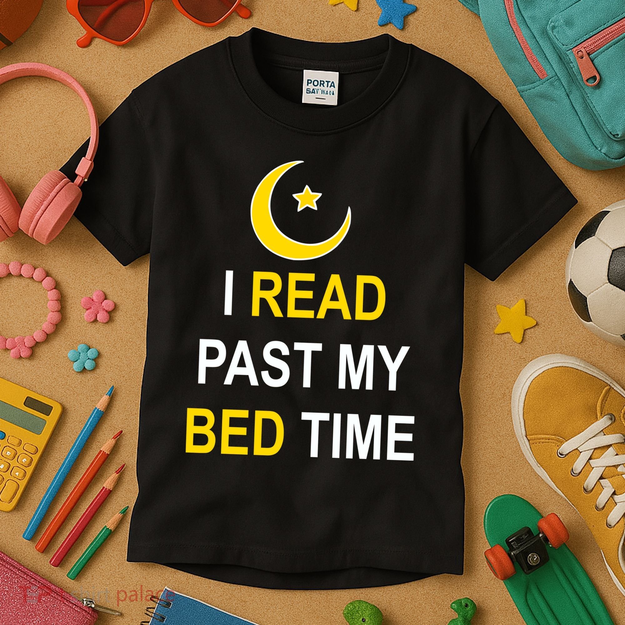 I Read Past My Bedtime Kids T-Shirt