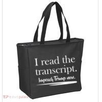 I Read The Transcript Impeach Trump Now Tote Bag thumb 2