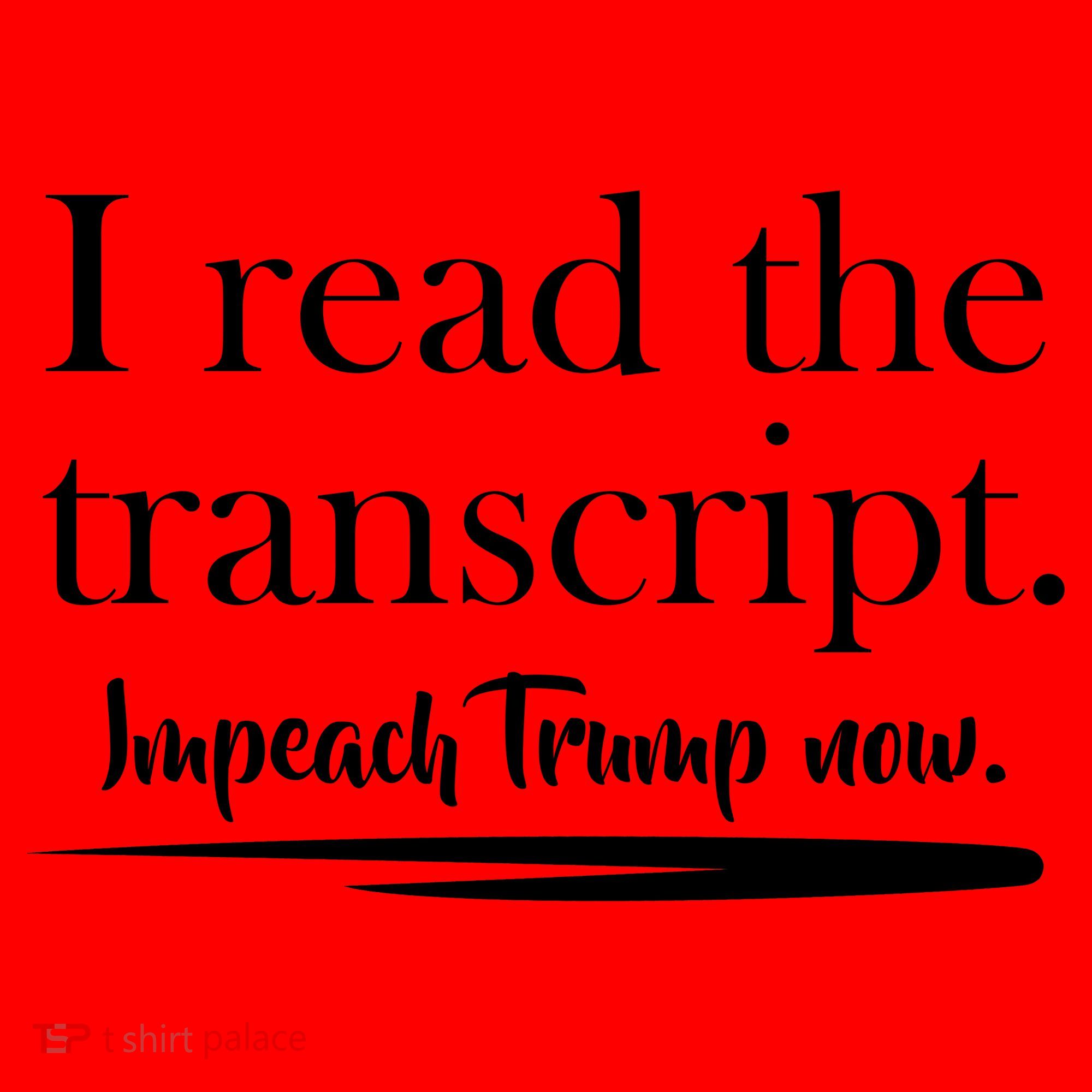 I Read The Transcript Impeach Trump Now Santa Hat