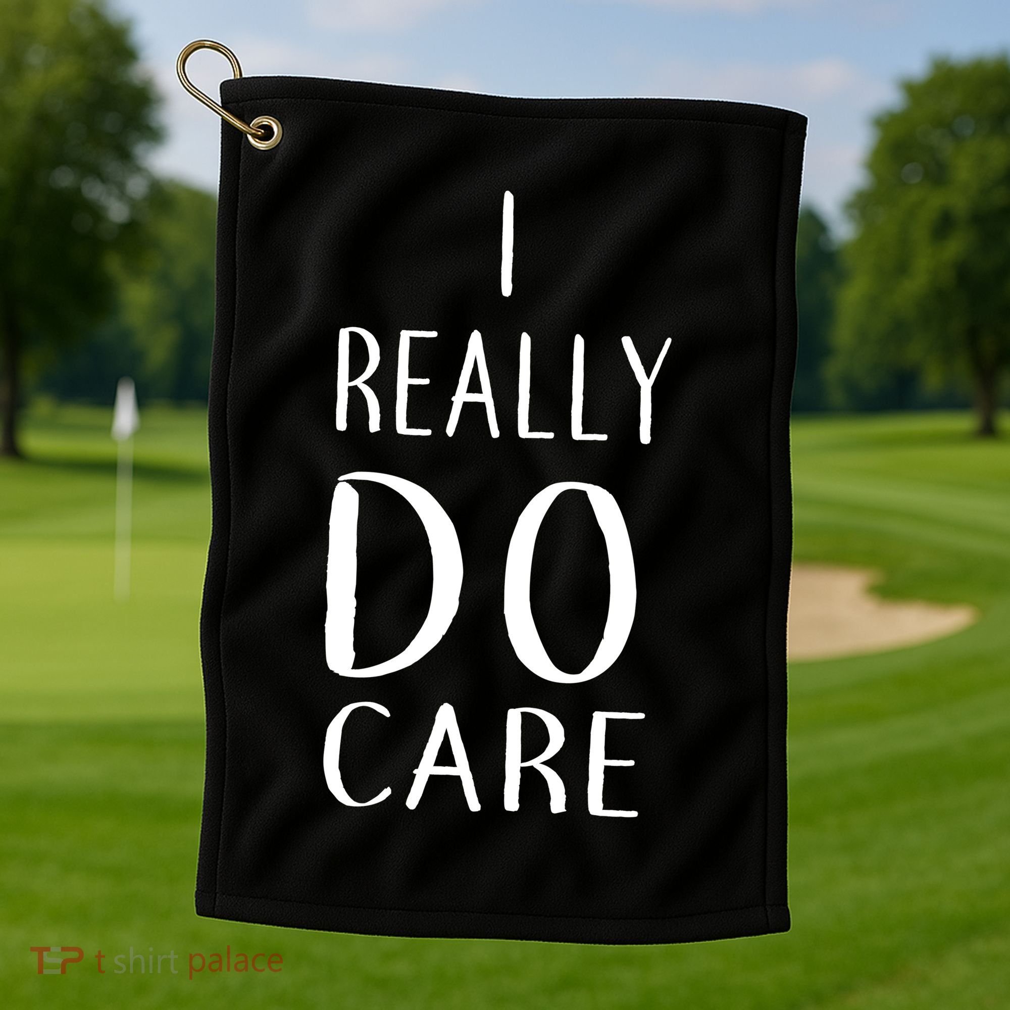 I Really Do Care Golf Towel