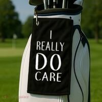 I Really Do Care Golf Towel thumb 2