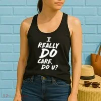 I Really Do Care, Do U? Women's Tank Top thumb 2