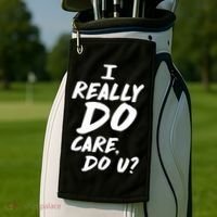 I Really Do Care, Do U? Golf Towel thumb 2