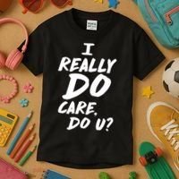 I Really Do Care, Do U? Kids T-Shirt thumb 3