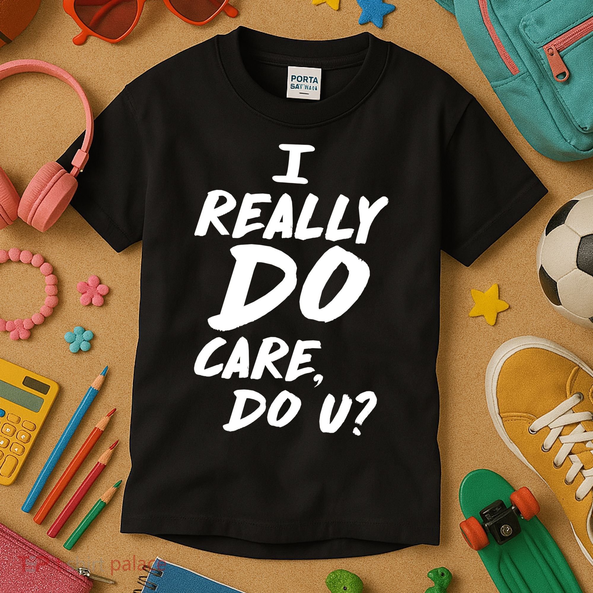 I Really Do Care, Do U? Kids T-Shirt