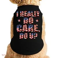 I Really Do Care Do U? USA Doggie Tank thumb 0