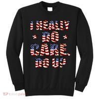 I Really Do Care Do U? USA Sweatshirt thumb 0