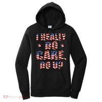 I Really Do Care Do U? USA Women's Hoodie thumb 0