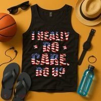 I Really Do Care Do U? USA Tank Top thumb 4