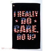 I Really Do Care Do U? USA Golf Towel thumb 0