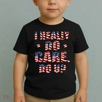 I Really Do Care Do U? USA Toddler T-Shirt thumb 2