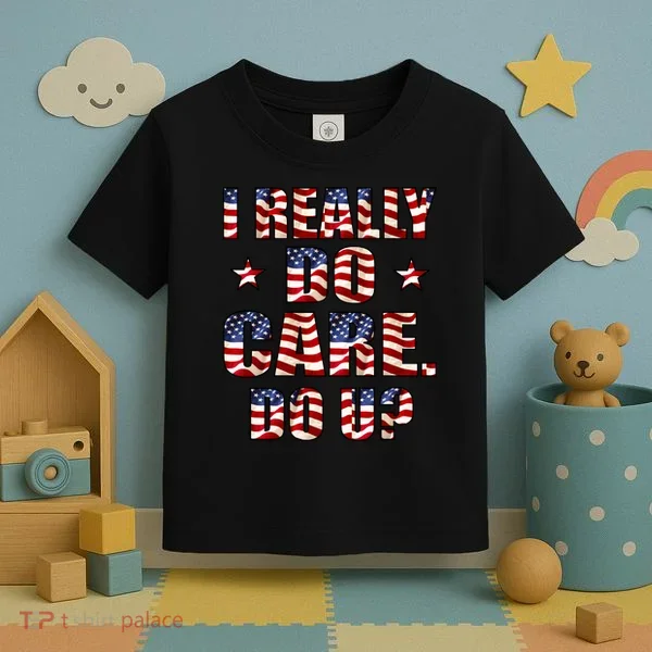 I Really Do Care Do U? USA Toddler T-Shirt