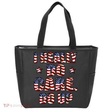 I Really Do Care Do U? USA Tote Bag