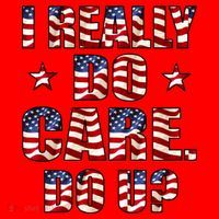 I Really Do Care Do U? USA Santa Hat thumb 1