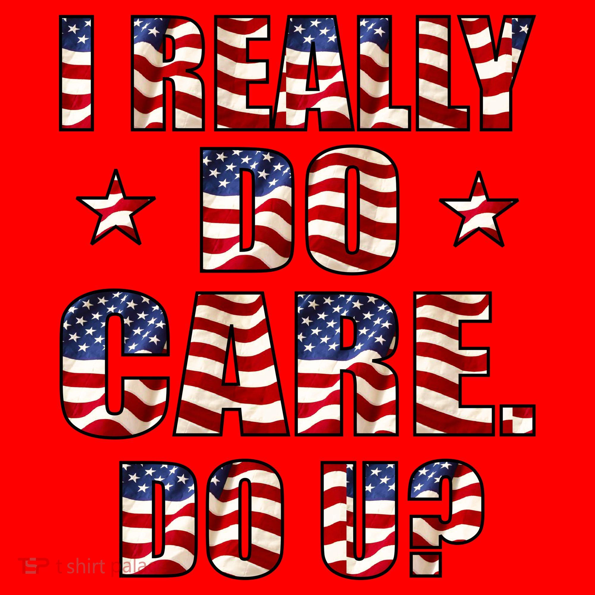 I Really Do Care Do U? USA Santa Hat