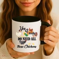 I Really Do Need All These Chickens Coffee Mug thumb 3