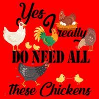 I Really Do Need All These Chickens Santa Hat thumb 1