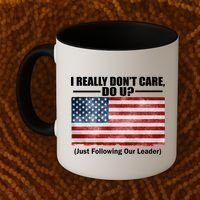 I Really Don't Care Do U Patriotic  Coffee Mug thumb 2
