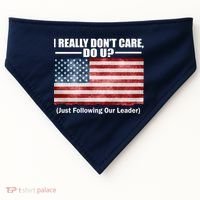 I Really Don't Care Do U Patriotic  USA-Made Doggie Bandana thumb 0