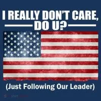 I Really Don't Care Do U Patriotic  Button thumb 1