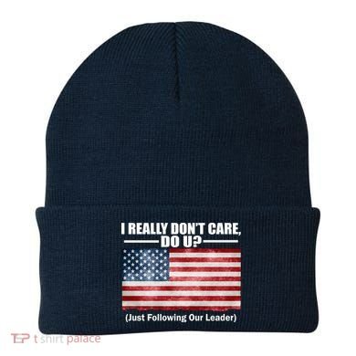I Really Don't Care Do U Patriotic  Beanie