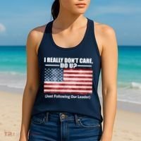 I Really Don't Care Do U Patriotic  Women's Tank Top thumb 2