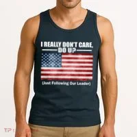 I Really Don't Care Do U Patriotic  Tank Top thumb 3