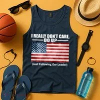 I Really Don't Care Do U Patriotic  Tank Top thumb 4
