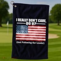 I Really Don't Care Do U Patriotic  Golf Towel thumb 1
