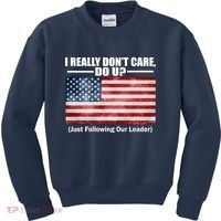 I Really Don't Care Do U Patriotic  Kids Sweatshirt thumb 0