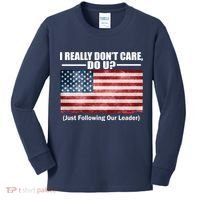 I Really Don't Care Do U Patriotic  Kids Long Sleeve Shirt thumb 0