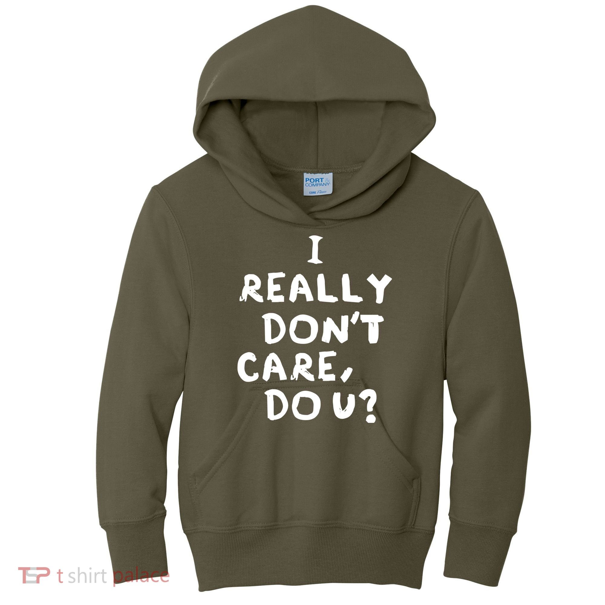 I Really Don't Care, Do U? Trump Kids Hoodie
