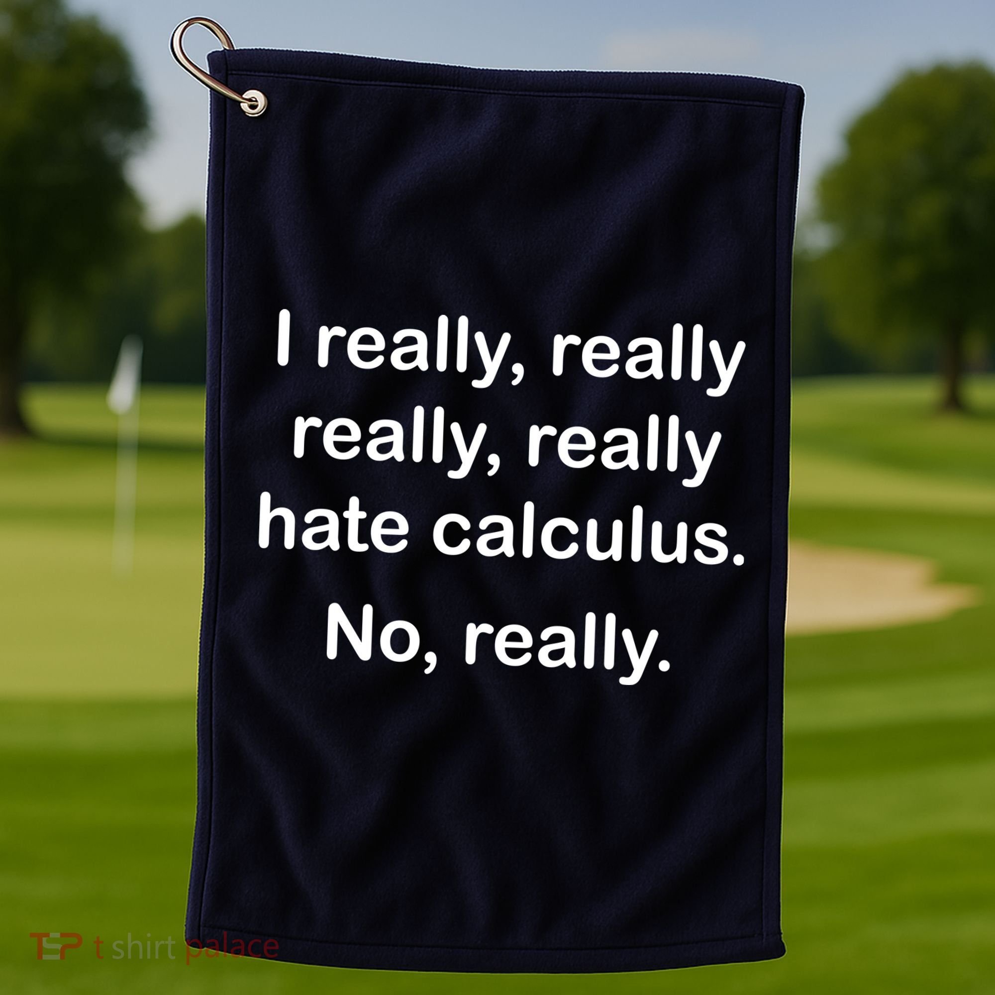 I Really Hate Calculus Golf Towel