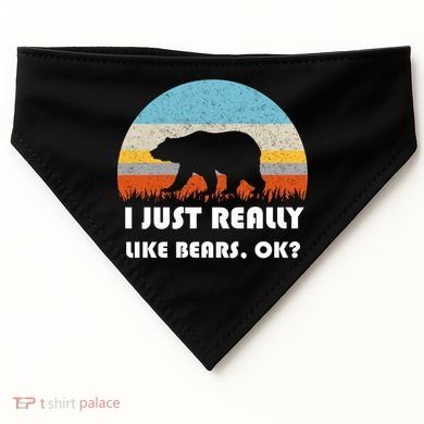 I Really Like Bears USA-Made Doggie Bandana