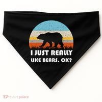 I Really Like Bears USA-Made Doggie Bandana thumb 0
