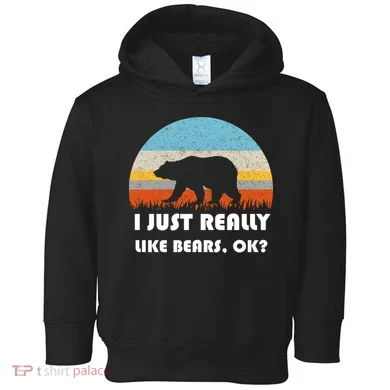 I Really Like Bears Toddler Hoodie