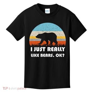 I Really Like Bears Kids T-Shirt