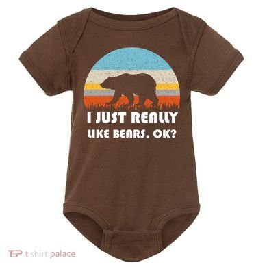 I Really Like Bears Baby Bodysuit
