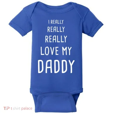 I Really Love My Daddy Baby Bodysuit