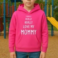 I Really Love My Mommy Kids Hoodie thumb 2