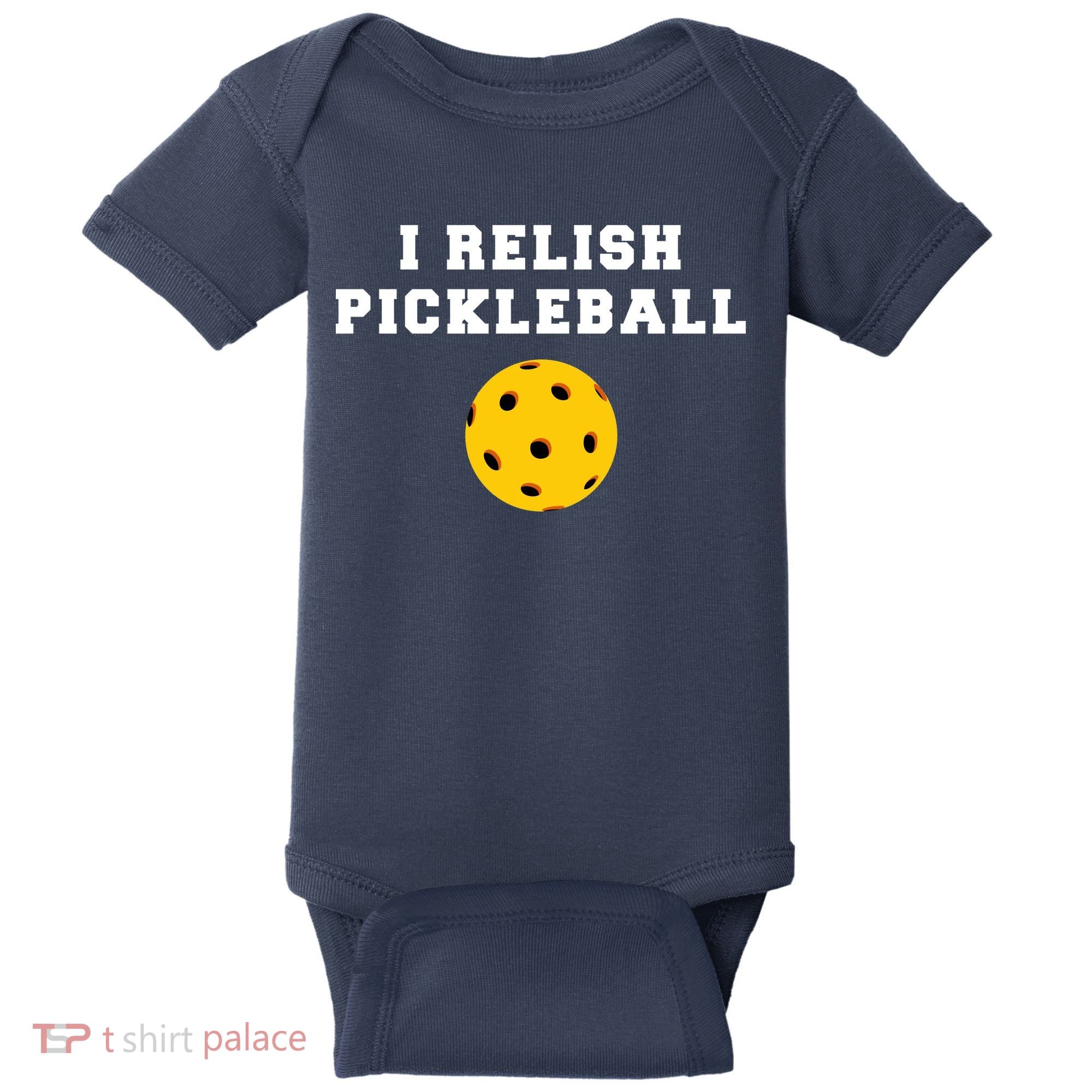 I Relish Pickleball Baby Bodysuit