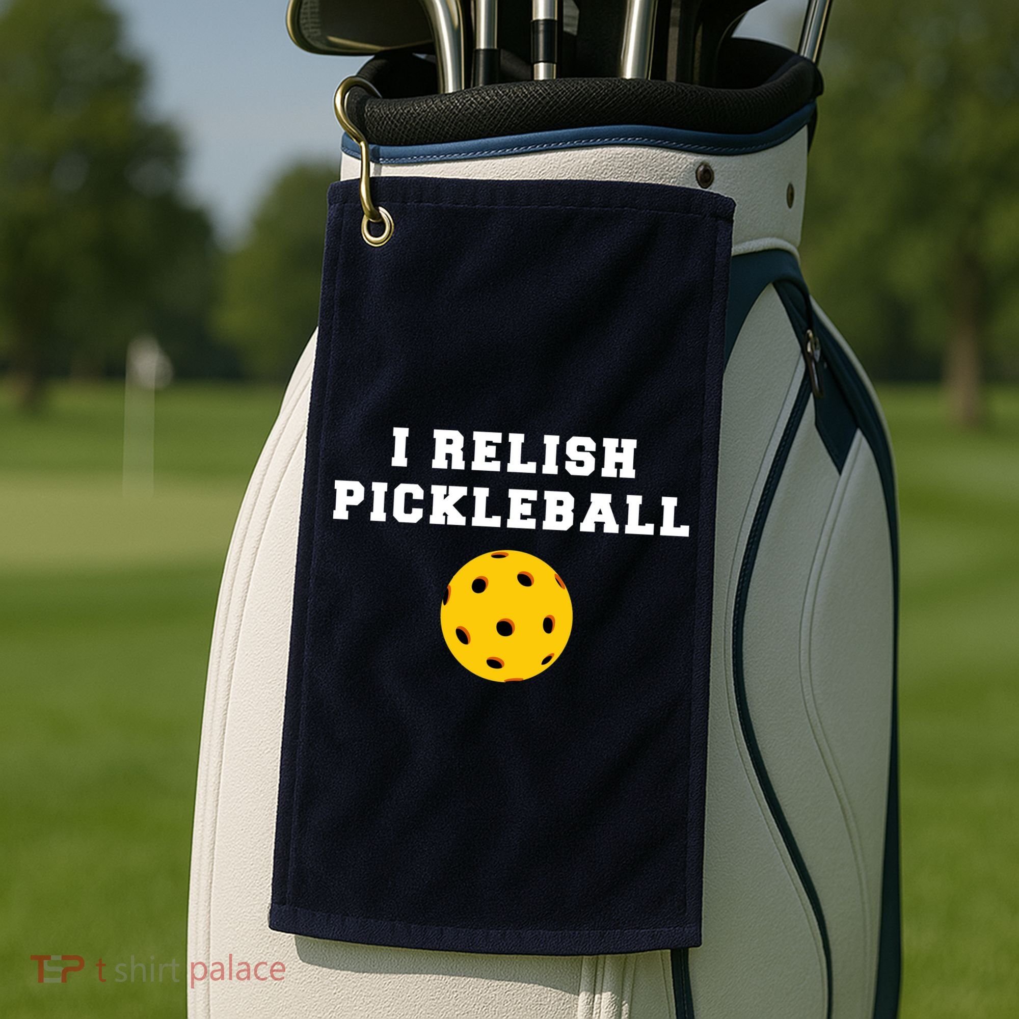 I Relish Pickleball Golf Towel