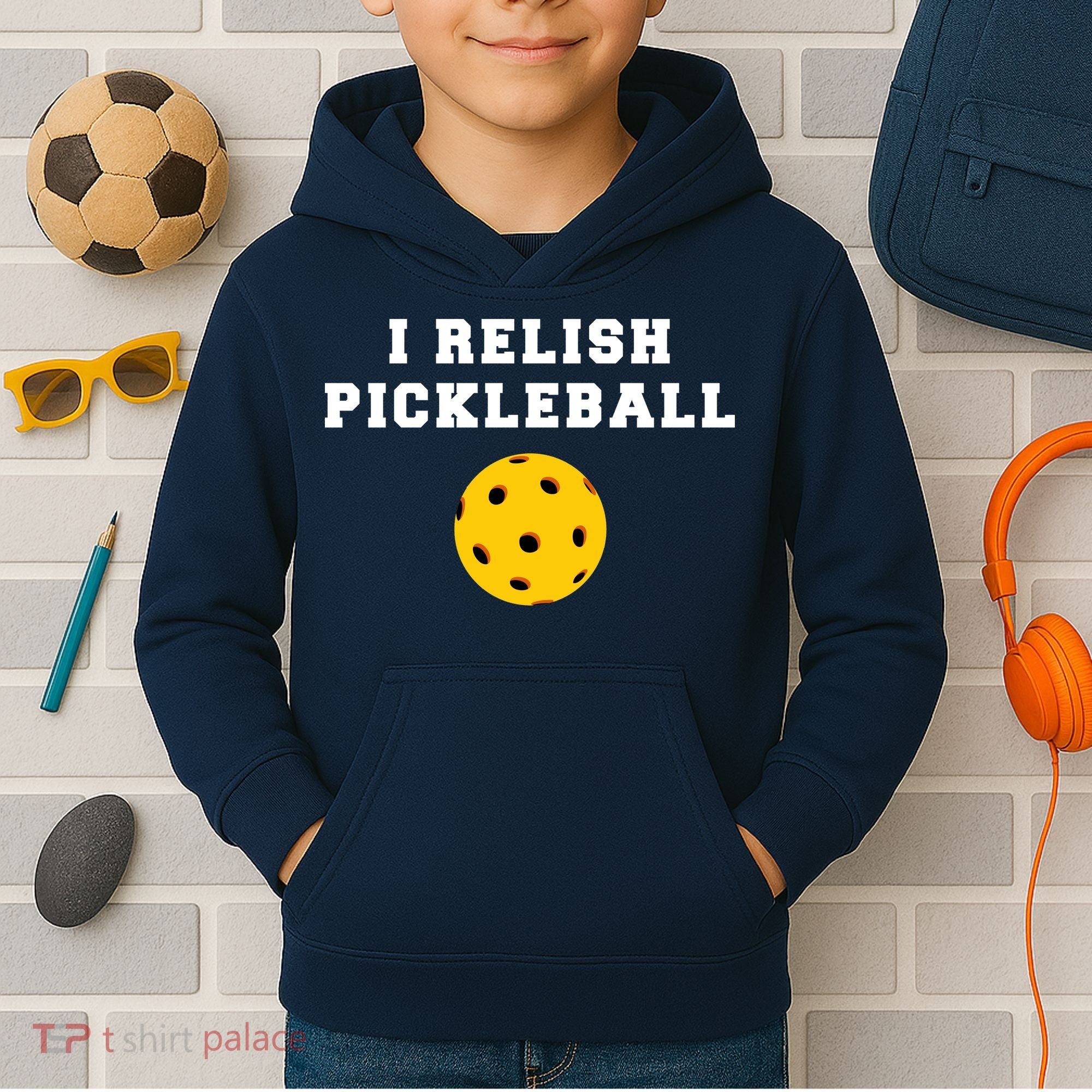 I Relish Pickleball Kids Hoodie