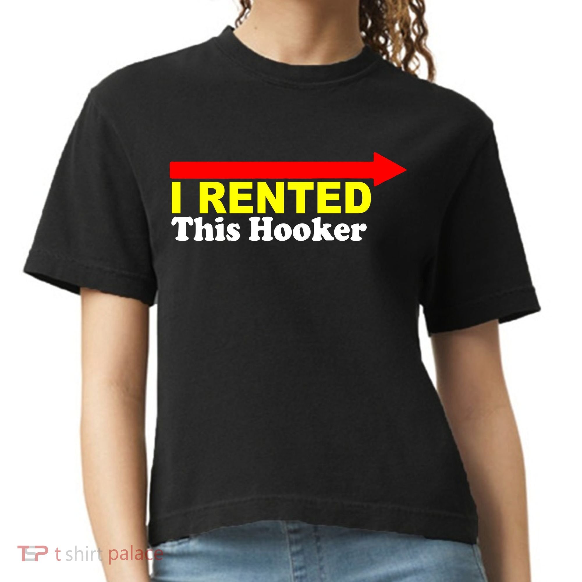 I Rented This Hooker Comfort Colors Boxy T-Shirt