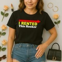 I Rented This Hooker Comfort Colors Boxy T-Shirt thumb 2