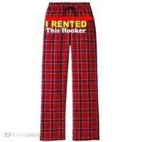 I Rented This Hooker Women's Flannel Plaid Pajama Pants thumb 0