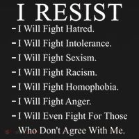 I Resist. I Will Fight. The Resistance Anti Trump T-Shirt thumb 7