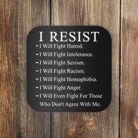 I Resist. I Will Fight. The Resistance Anti Trump Coaster thumb 0