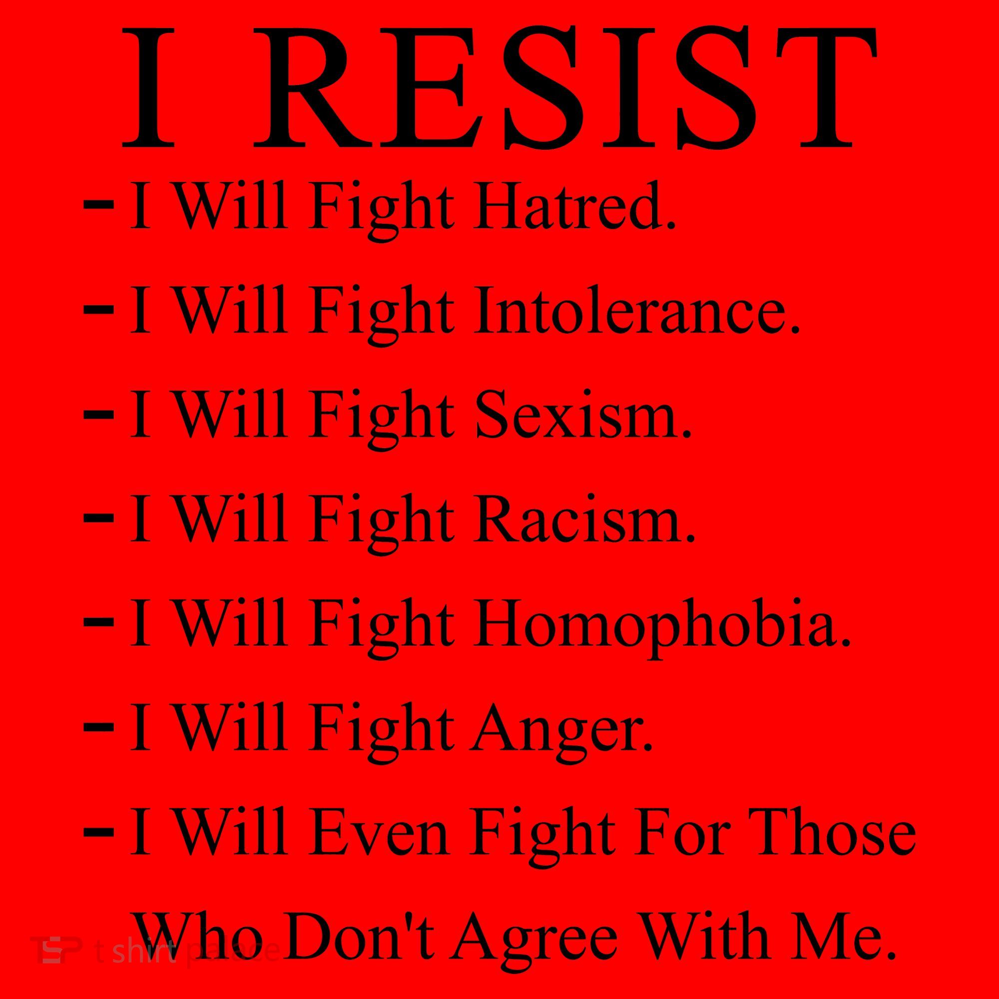 I Resist. I Will Fight. The Resistance Anti Trump Santa Hat